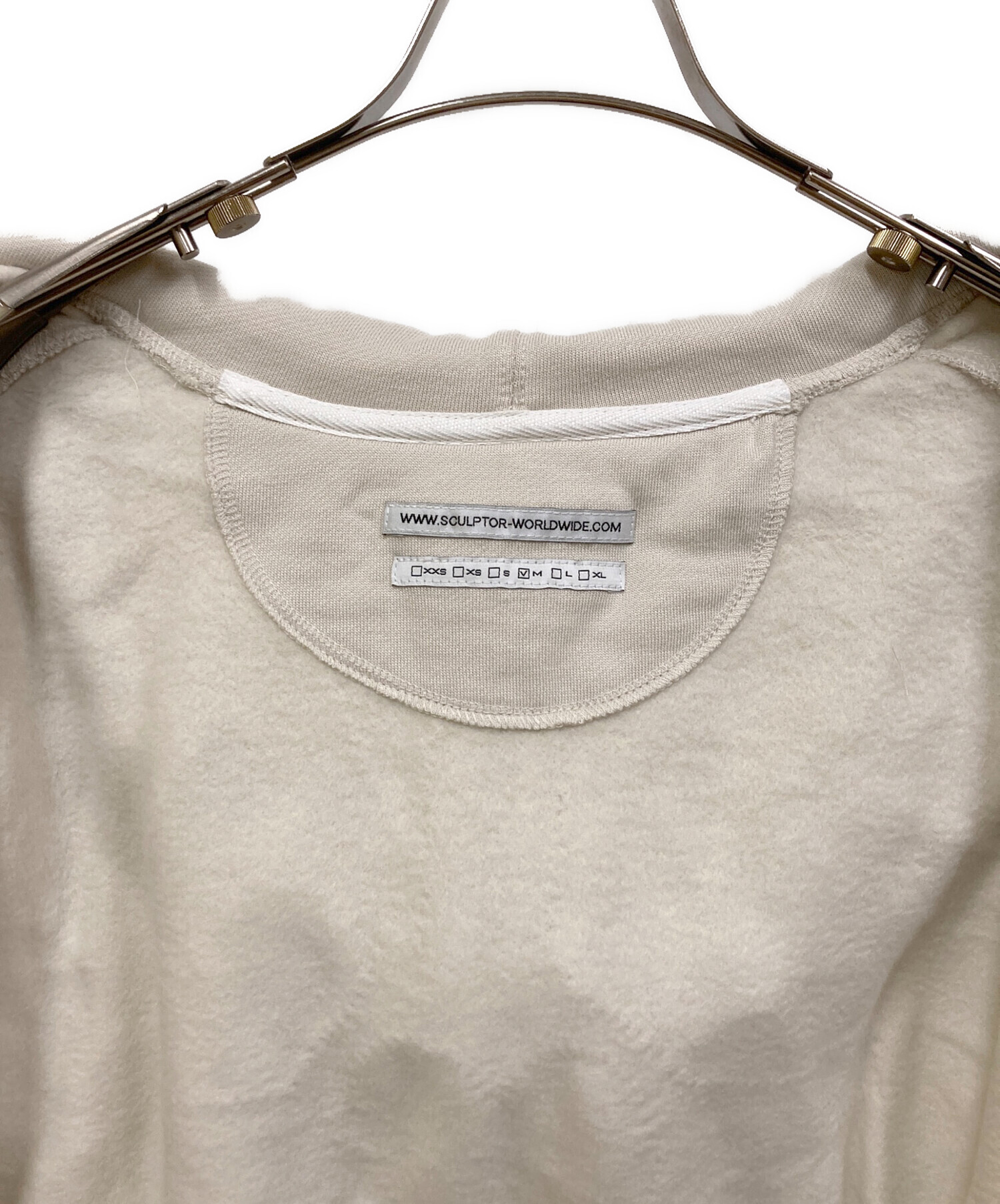 中古・古着通販】SCULPTOR (スカルプター) beaded saint hoodie zip-up 