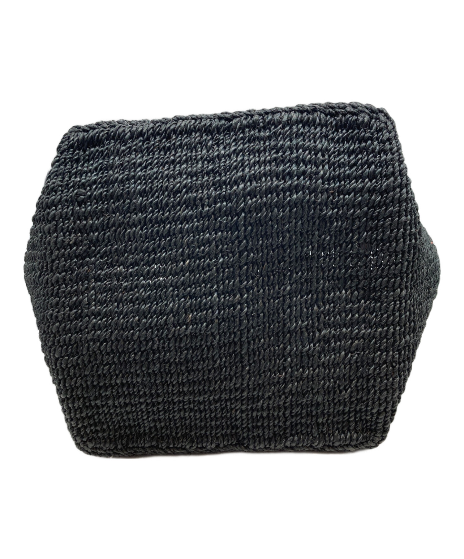 OUTERSUNSET アウターサンセット バッグ カゴ バスケット トート レザーハンドル abaca basket bag 21春夏 ブラック 黒 【レディース】【中古】【美品】【RL005】 OUTERSUNSET 【アウターサンセット】 abaca basket bag BROWN（1119001）