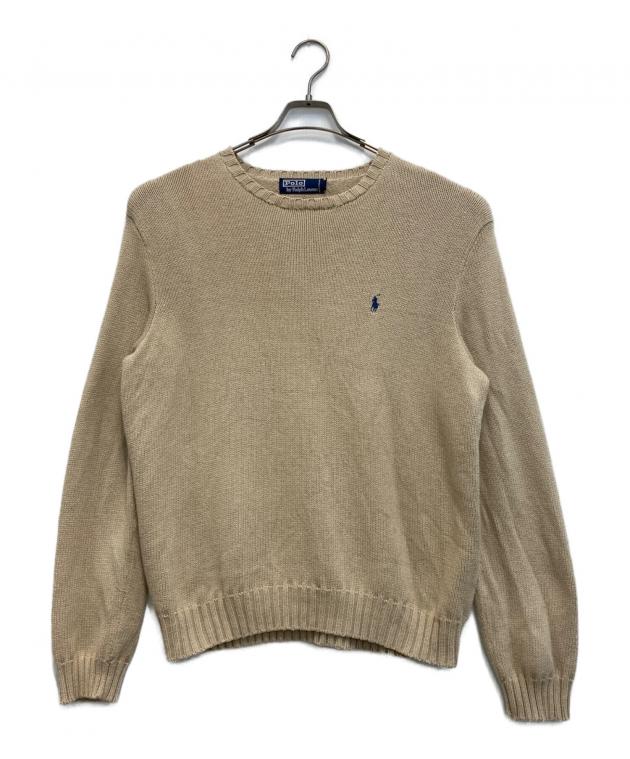 ラルフローレン 90s コットン リネン ニット Vネック XXL ベージュ 中古・古着通販】POLO RALPH LAUREN (ポロ・ラルフローレン) 90s