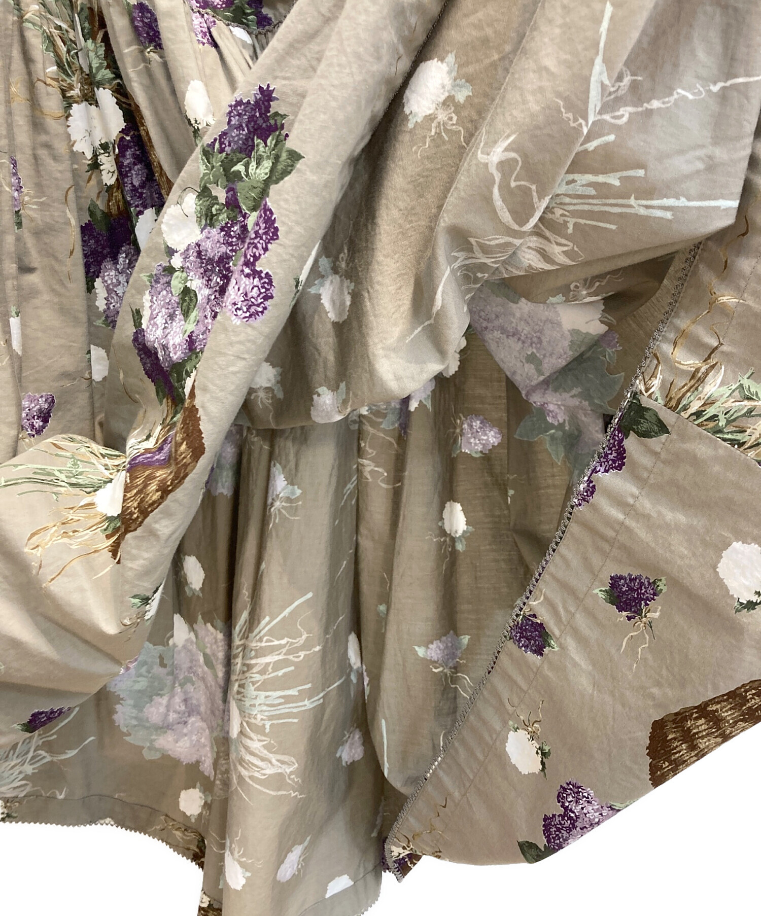 中古・古着通販】KANEKO ISAO (カネコ イサオ) 花柄フレアスカート