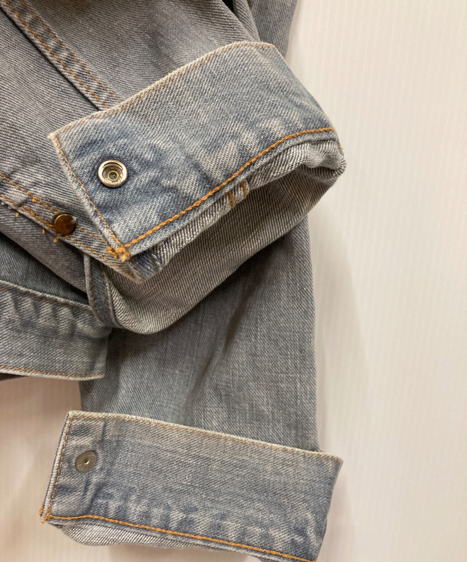 vintage90's古着 Wrangler グレー デニムジャケット 中古・古着通販】Wrangler (ラングラー) デニムジャケット グレー