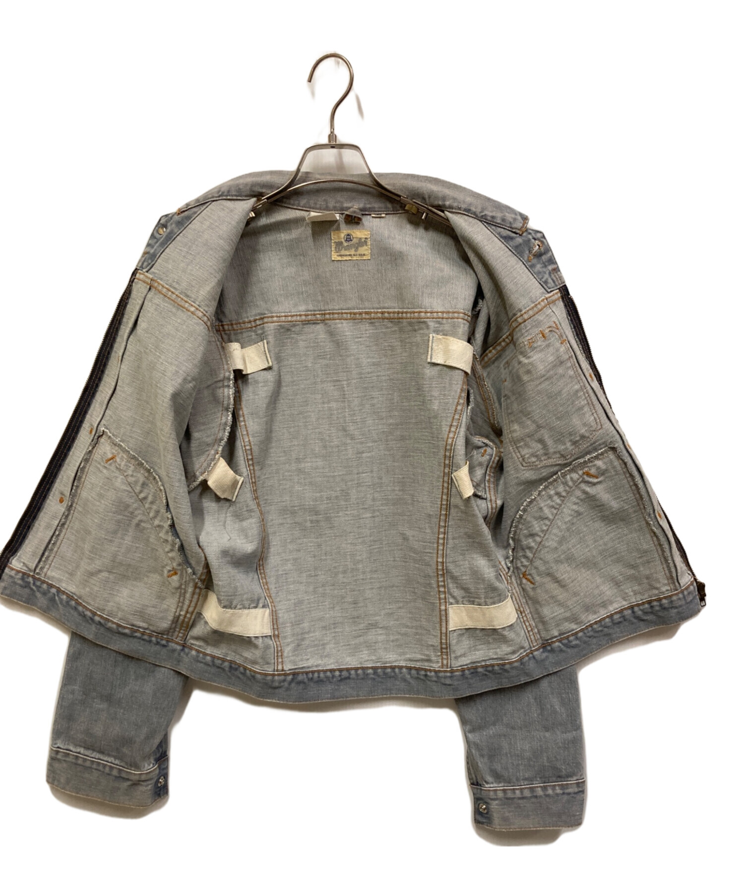 vintage90's古着 Wrangler グレー デニムジャケット 中古・古着通販】Wrangler (ラングラー) デニムジャケット グレー