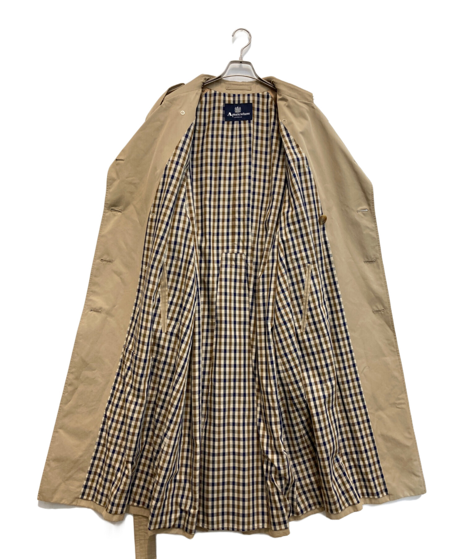 中古・古着通販】Aquascutum (アクアスキュータム) トレンチコート 中古・古着通販】Aquascutum (アクアスキュータム) トレンチコート