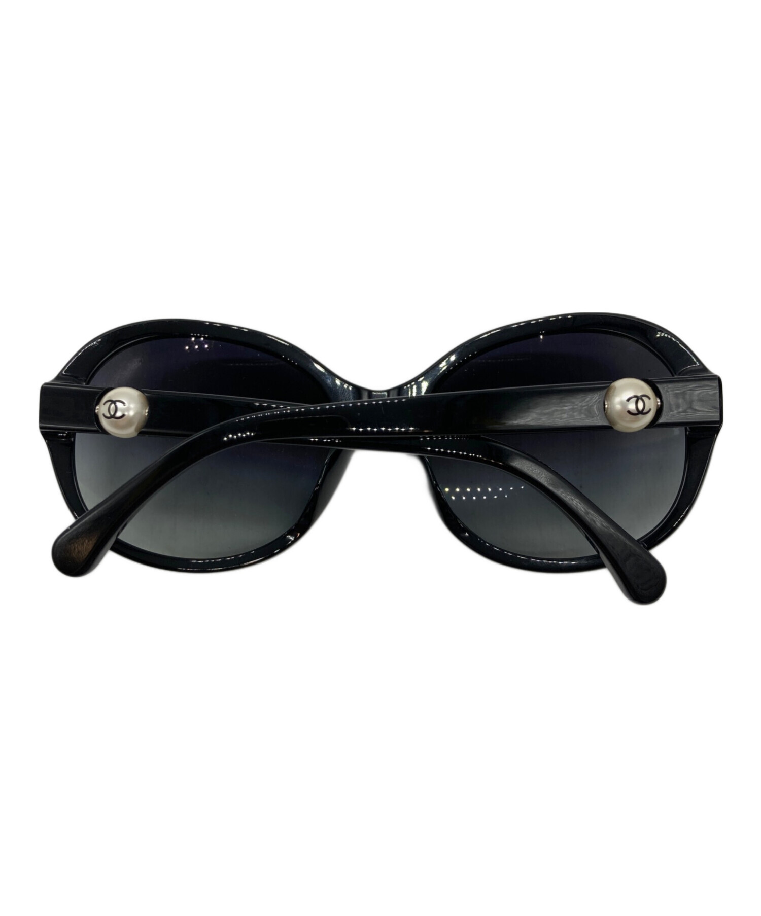 CHANELサングラス美品未使用 中古・古着通販】CHANEL (シャネル) ココパールサングラス ブラック