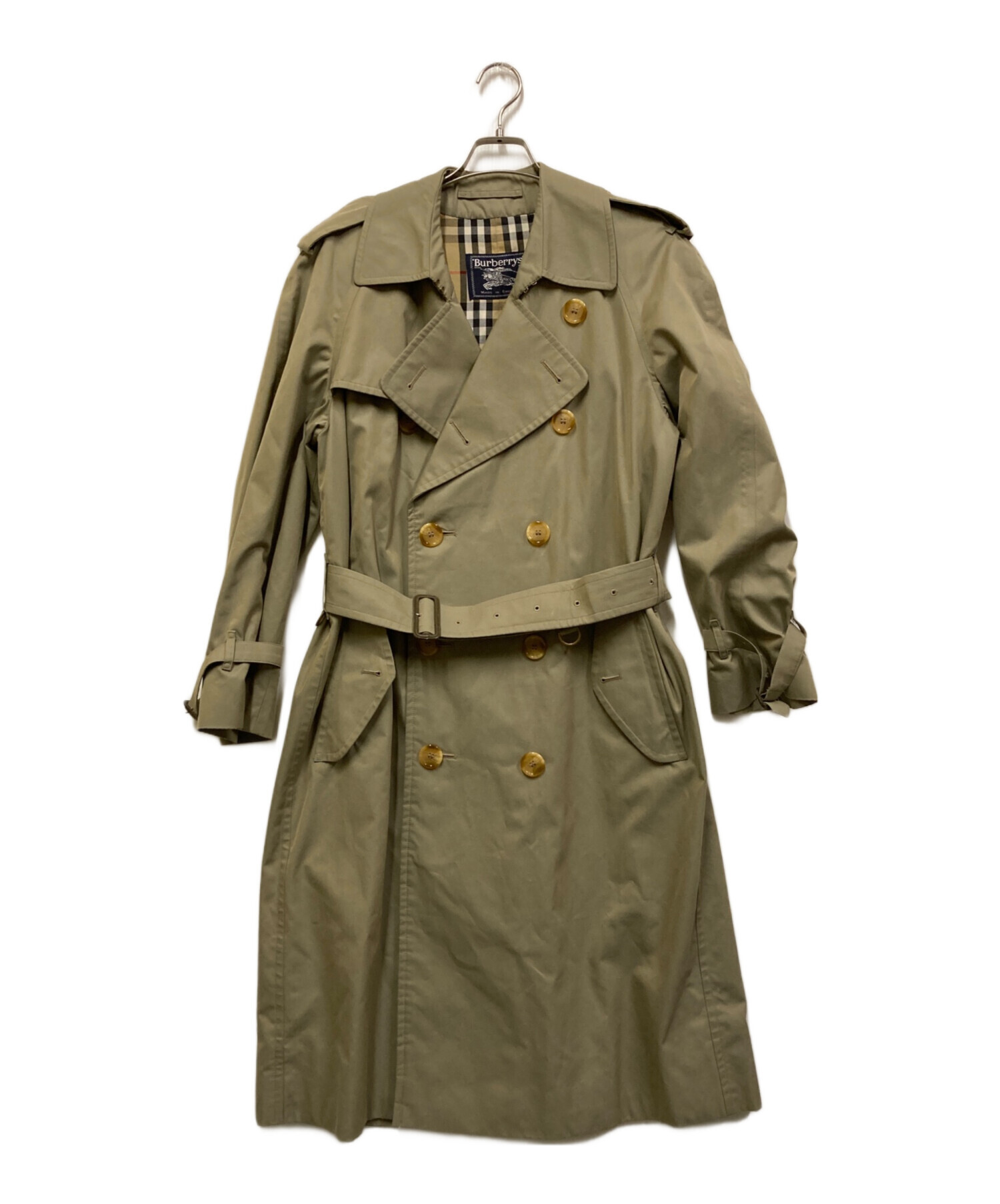 Burberry's バーバリー　トレンチコート　ヴィンテージ 　ノバチェック 中古・古着通販】Burberry's (バーバリー) 裏ノバチェックトレンチ