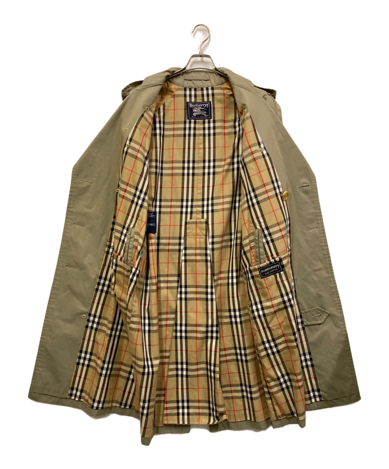 中古・古着通販】Burberry's (バーバリー) 裏ノバチェックトレンチ 中古・古着通販】Burberry's (バーバリー) 裏ノバチェックトレンチ