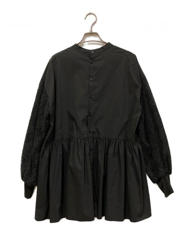 BEARDSLEY ビアズリー　花更紗　ギャザーブラウス 中古・古着通販】BEARDSLEY (ビアズリー) レーススリーブブラウス