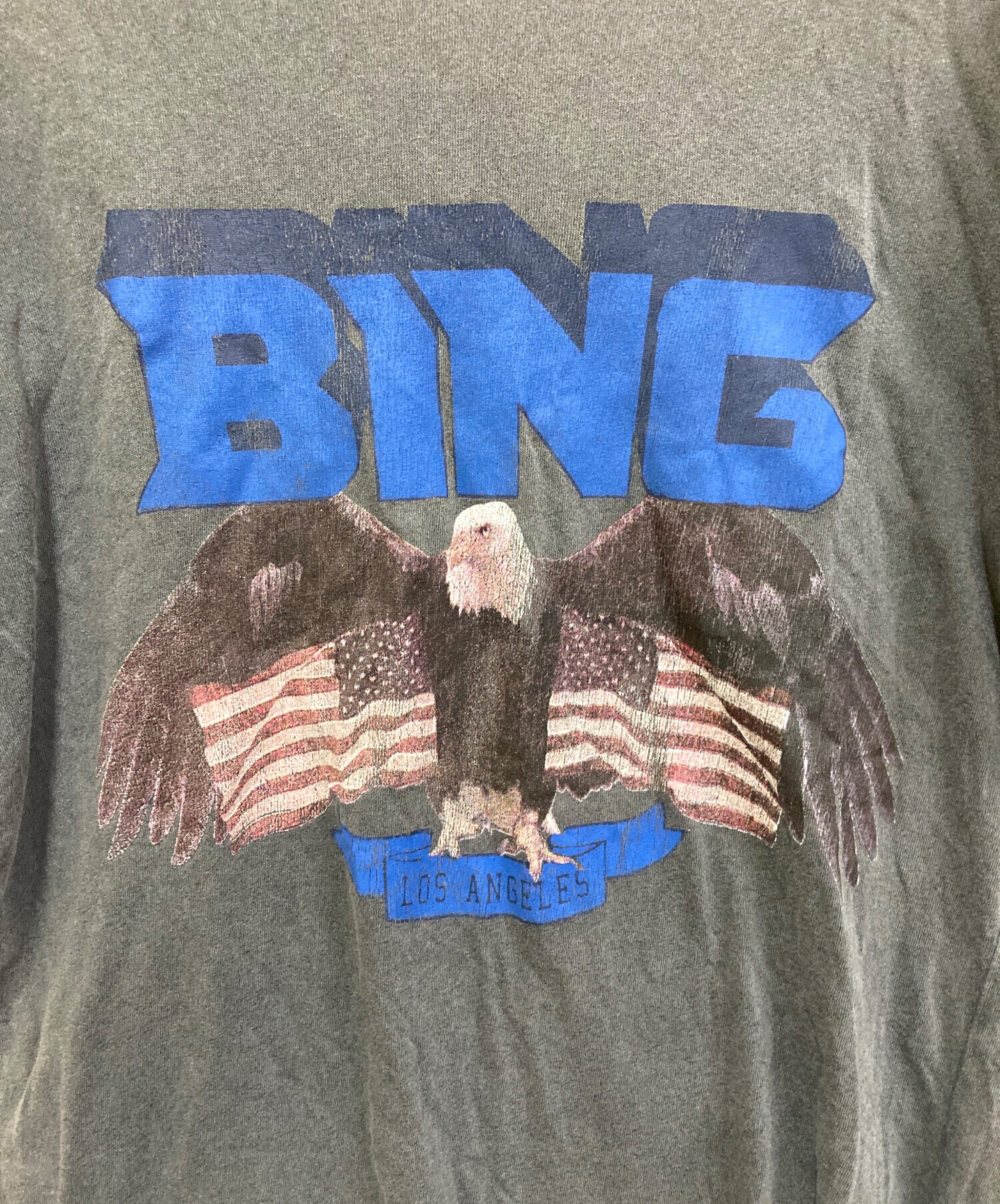 中古・古着通販】anine bing (アニン ビン) プリントTシャツ グレー
