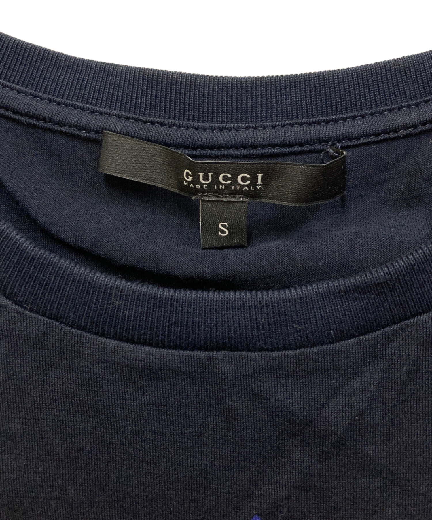 GUCCI ネイビー スカル タンクトップ S 中古・古着通販】GUCCI (グッチ) スカルモチーフタンクトップ ネイビー