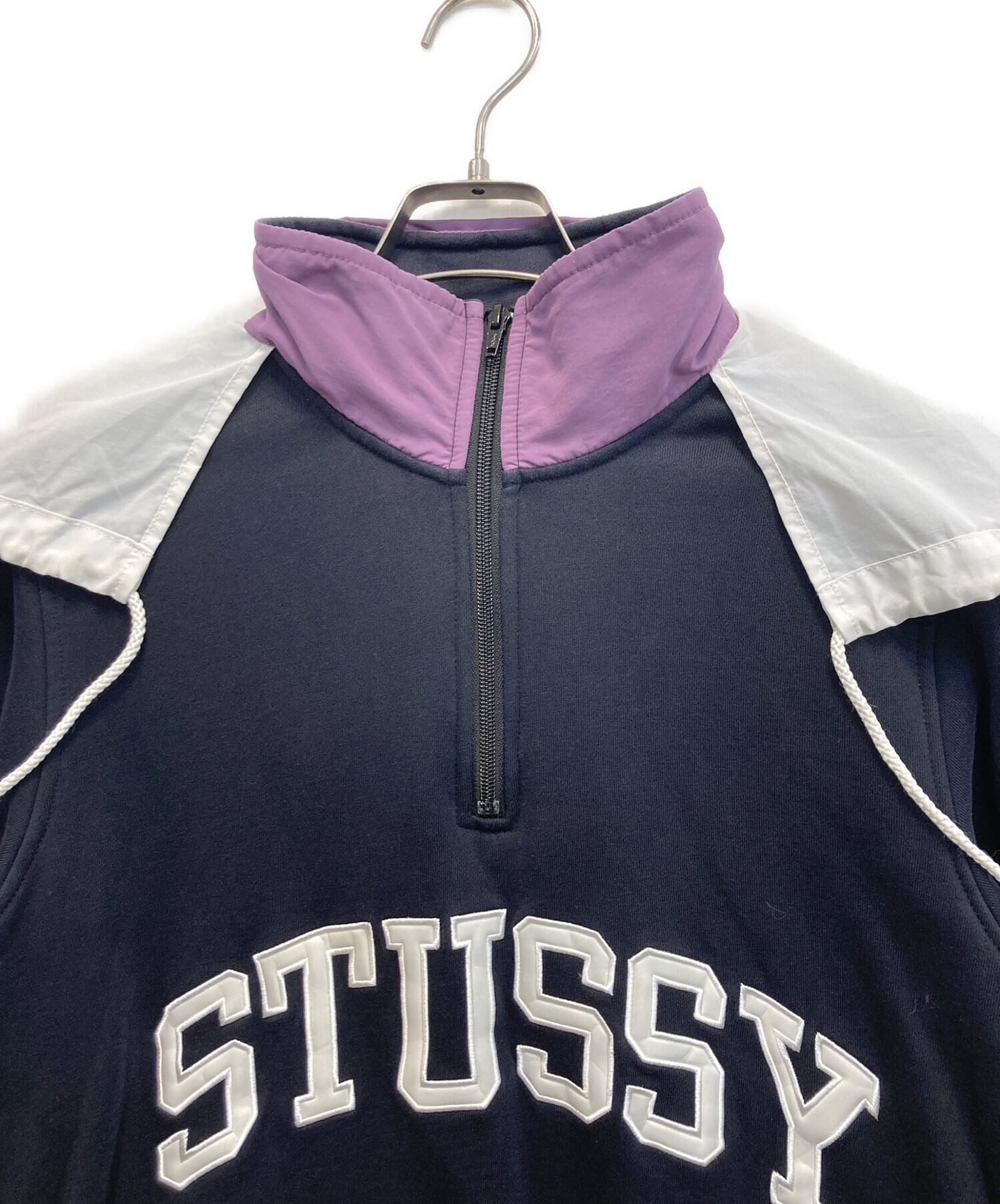 中古・古着通販】stussy (ステューシー) ハーフジップスウェット