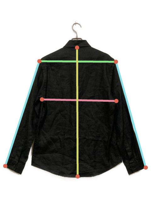 新品未使用 Armani Jeans 長袖 シャツ 黒　リネン　イタリア 42 中古・古着通販】ARMANI JEANS (アルマーニジーンズ) リネンシャツ