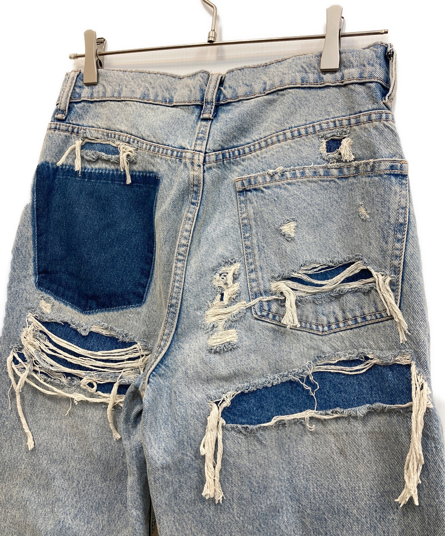 中古・古着通販】ZARA (ザラ) TRFバギーデニムパンツ ブルー サイズ:S