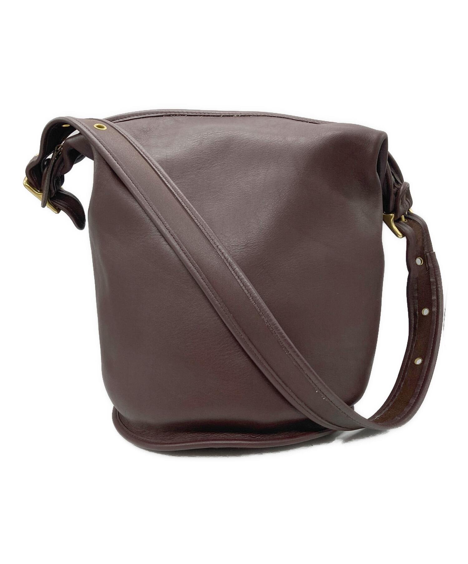 中古・古着通販】COACH (コーチ) バケツ型グラブタンレザーショルダー