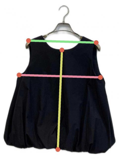 工芸品 Ella 中古・古着通販】eLLa (エラ) ノースリーブコクーンブラウス ブラック
