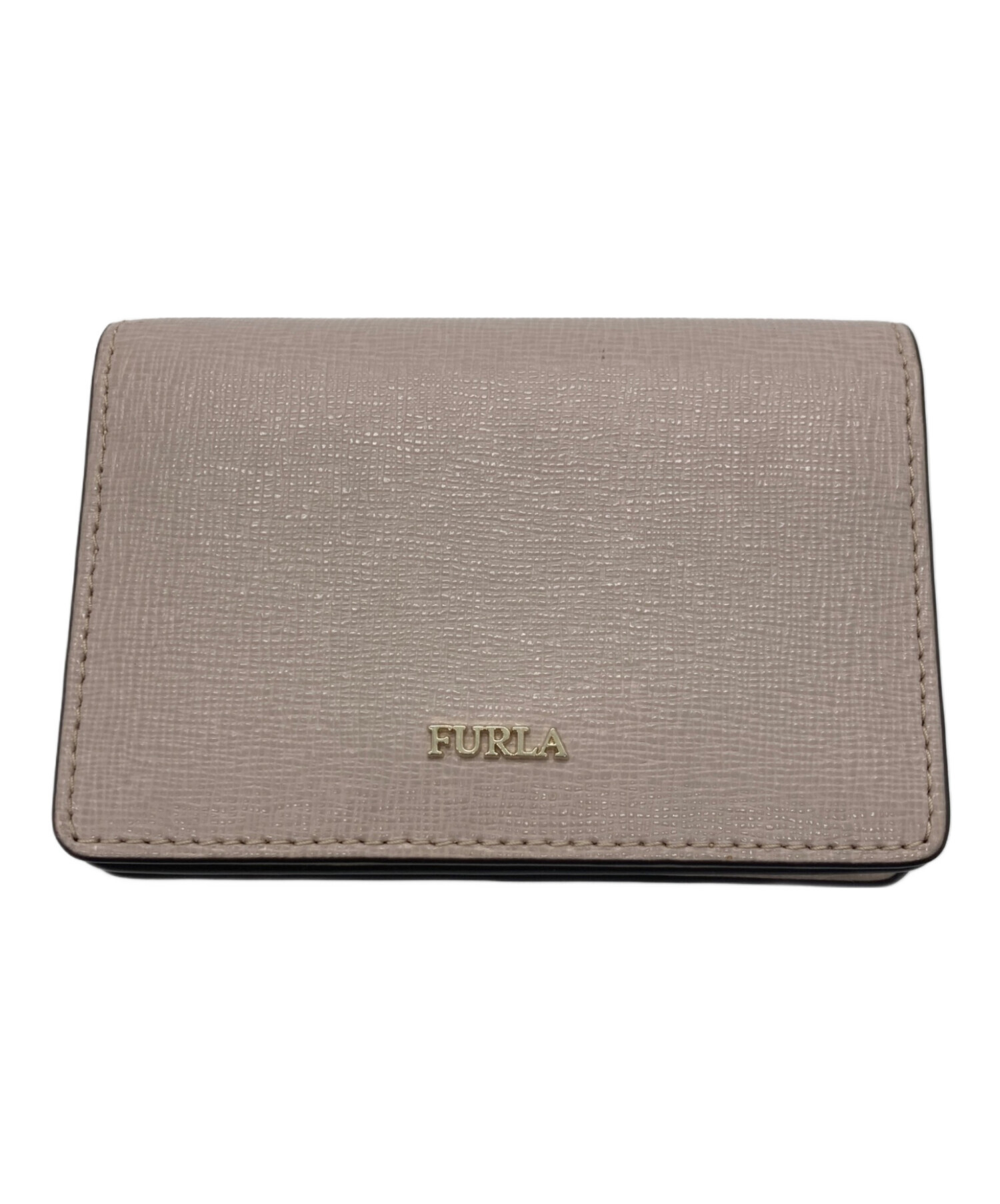 みみずく様　FURLA 名刺入れ グレージュ 中古・古着通販】FURLA (フルラ) カードケース/名刺入れ ピンク