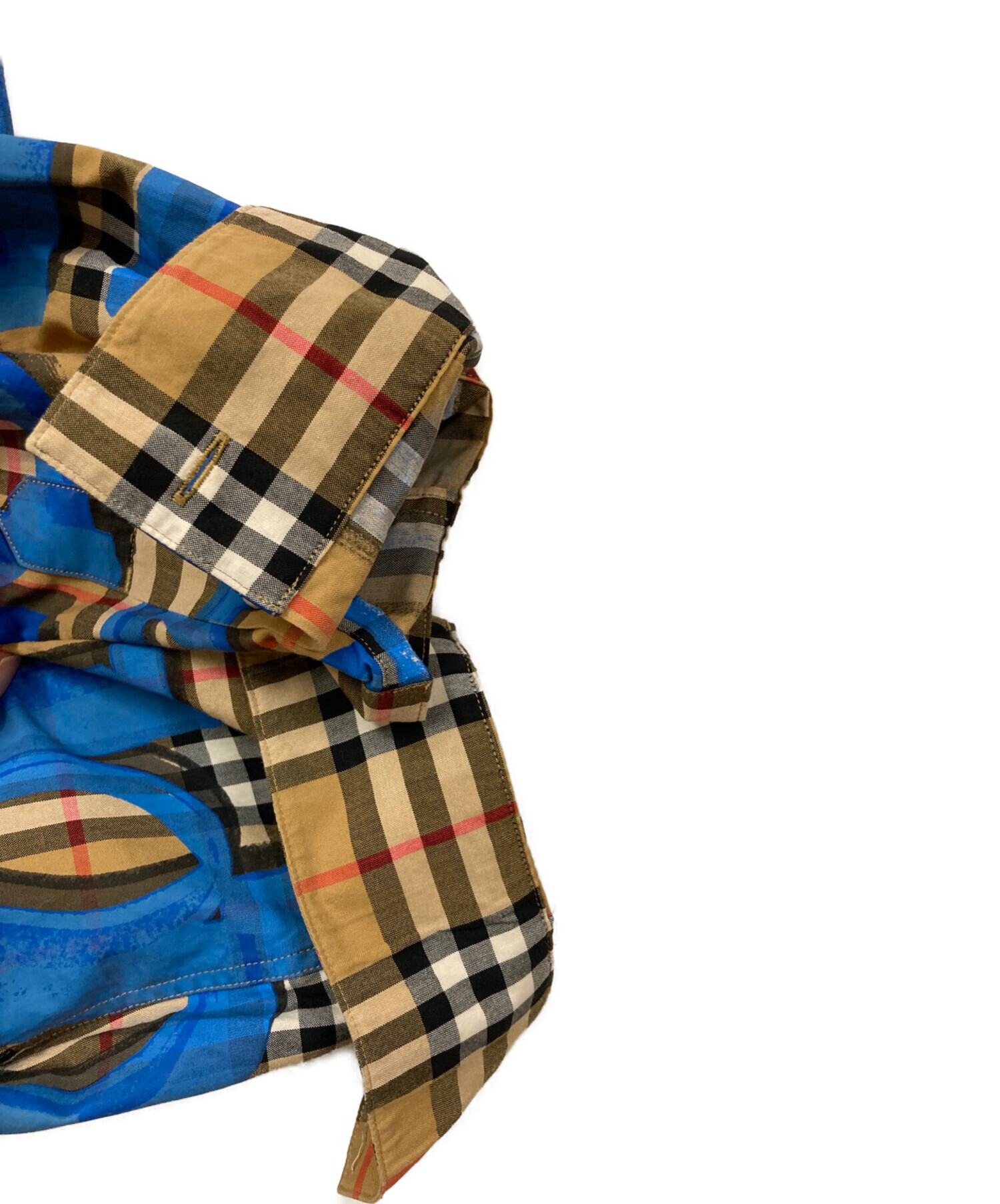 未使用品 BURBERRY チェック柄 ダウンラグ 中古・古着通販】BURBERRY (バーバリー) 18AW Graffiti Print Vintage