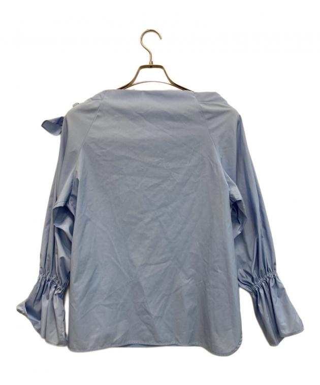 【新品】roughlow ショルダーリボンブラウス オフショル 中古・古着通販】roughlow (ラフロー) オフショルショルダーリボン