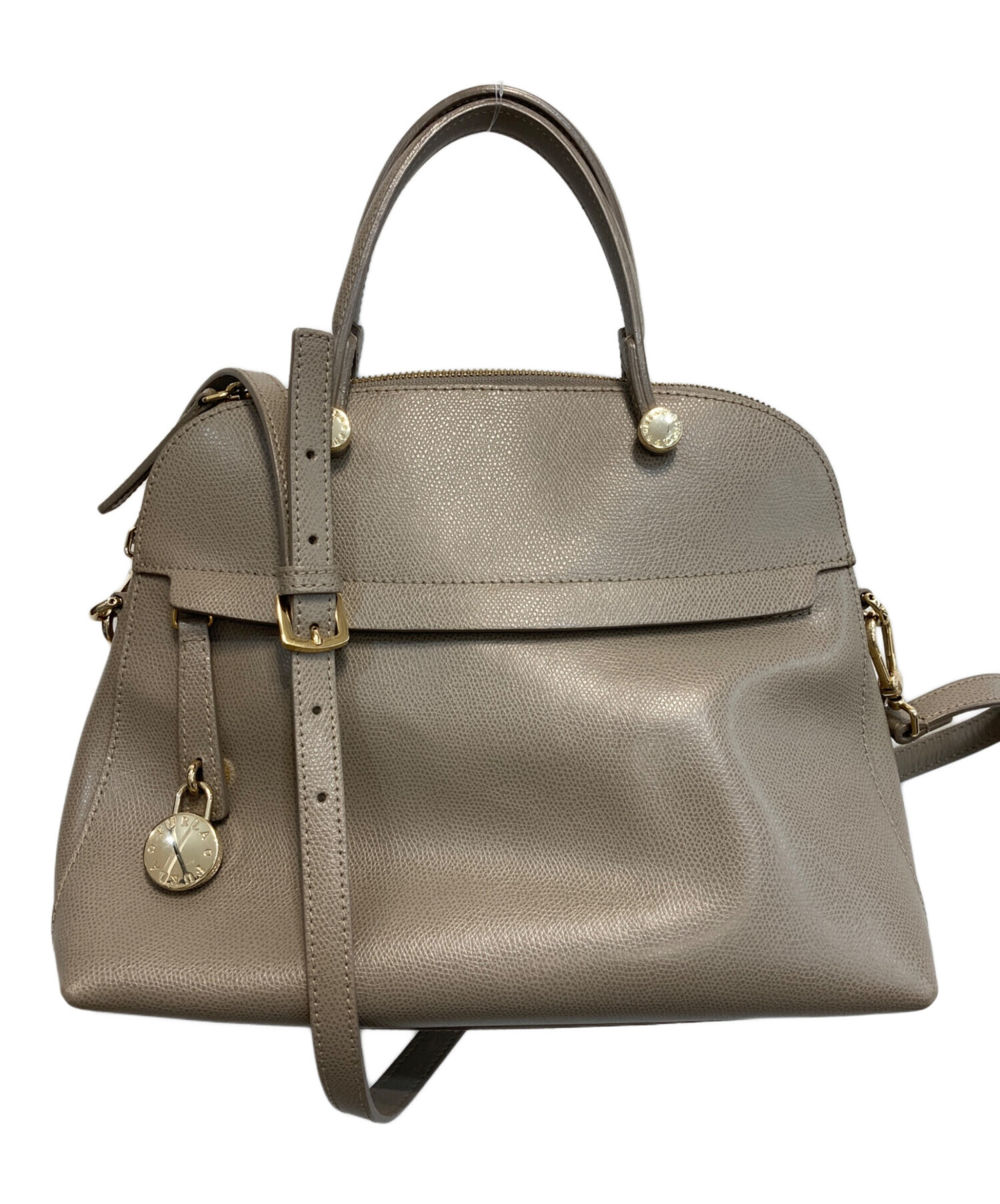 【未使用級】FURLA（フルラ） 2WAYハンドバッグ パイパー　ベージュ系 中古・古着通販】FURLA (フルラ) PIPER/パイパー 2WAYバッグ ベージュ