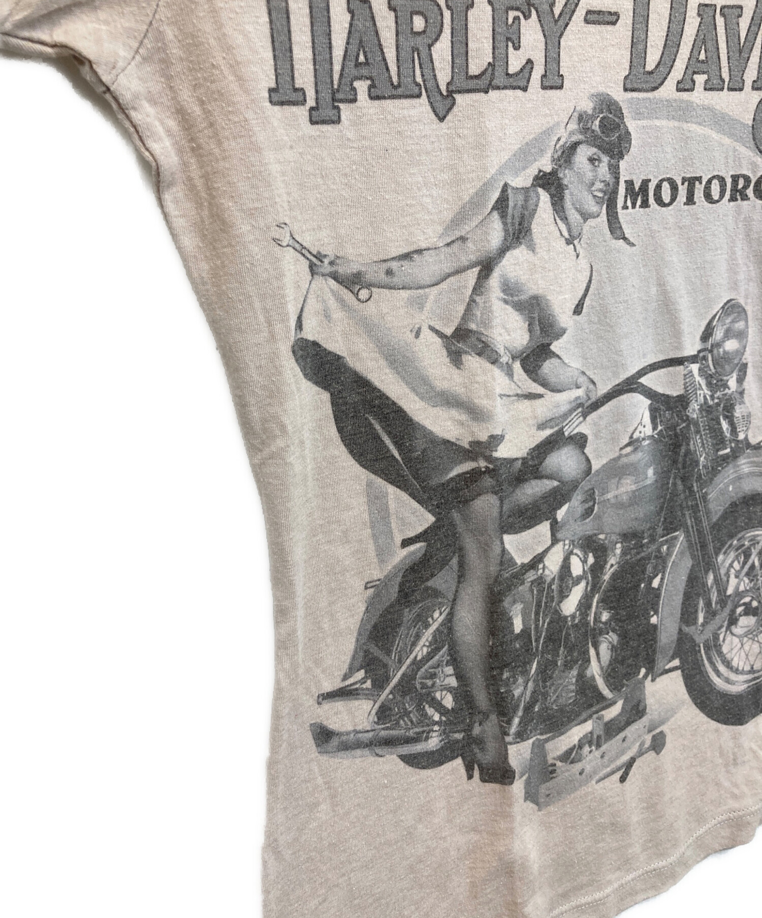 00s ハーレーダビッドソン ガール エロ ノースリーブ Tシャツ tee 古着 中古・古着通販】HARLEY-DAVIDSON (ハーレーダビッドソン) 00s