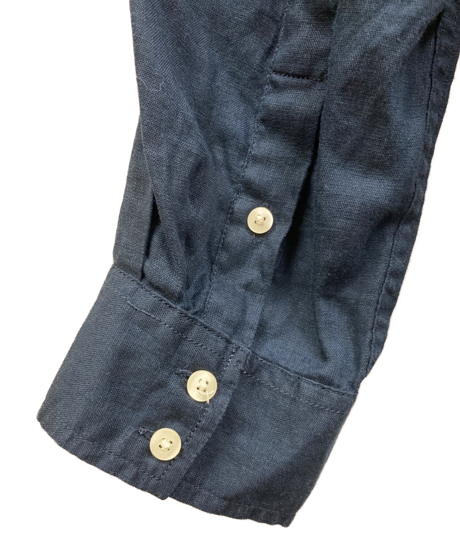中古・古着通販】GAP (ギャップ) 00s リネンシャツ ネイビー サイズ