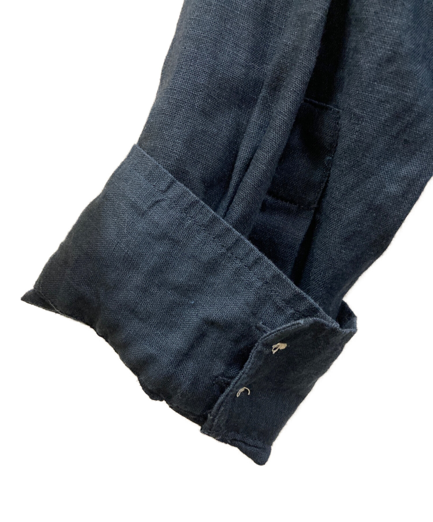 中古・古着通販】GAP (ギャップ) 00s リネンシャツ ネイビー サイズ