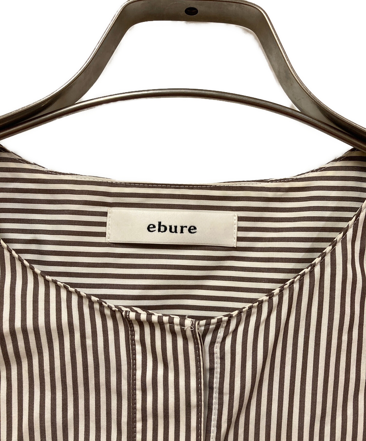中古・古着通販】EBURE (エブール) ブラウスワンピース ホワイト