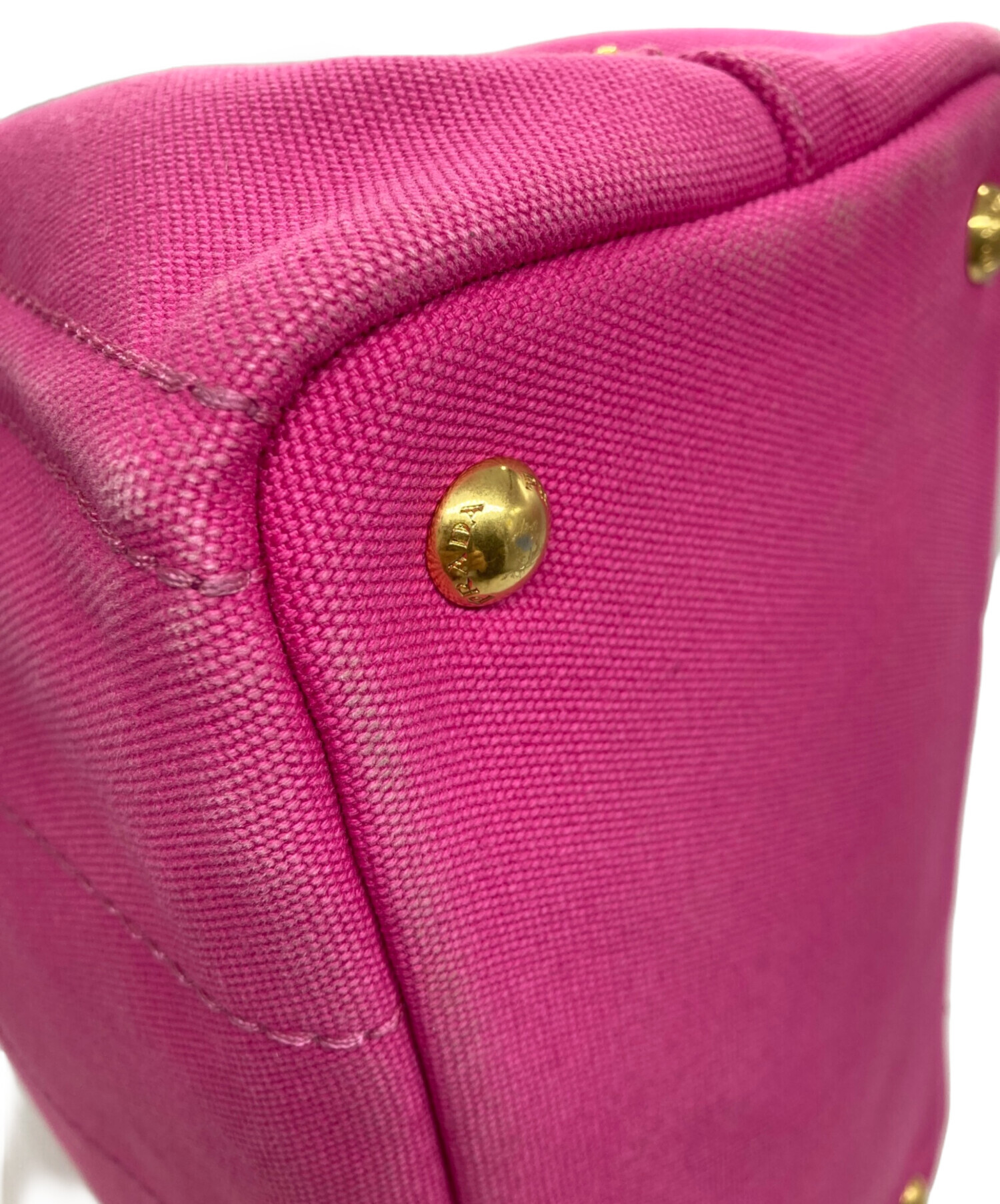 中古・古着通販】PRADA (プラダ) 2WAYカナパトート ピンク｜ブランド