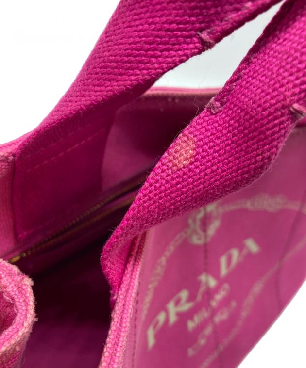 中古・古着通販】PRADA (プラダ) 2WAYカナパトート ピンク｜ブランド