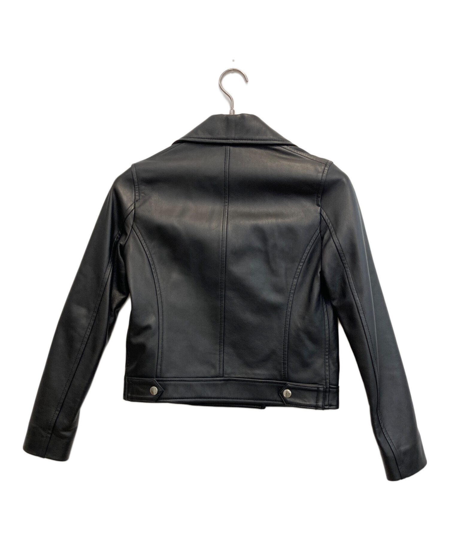 【極美品】ブレンヘイム レザージャケット ビッグカラーラムレザー 黒 36 中古・古着通販】BLENHEIM (ブレンヘイム) ラムレザーライダース