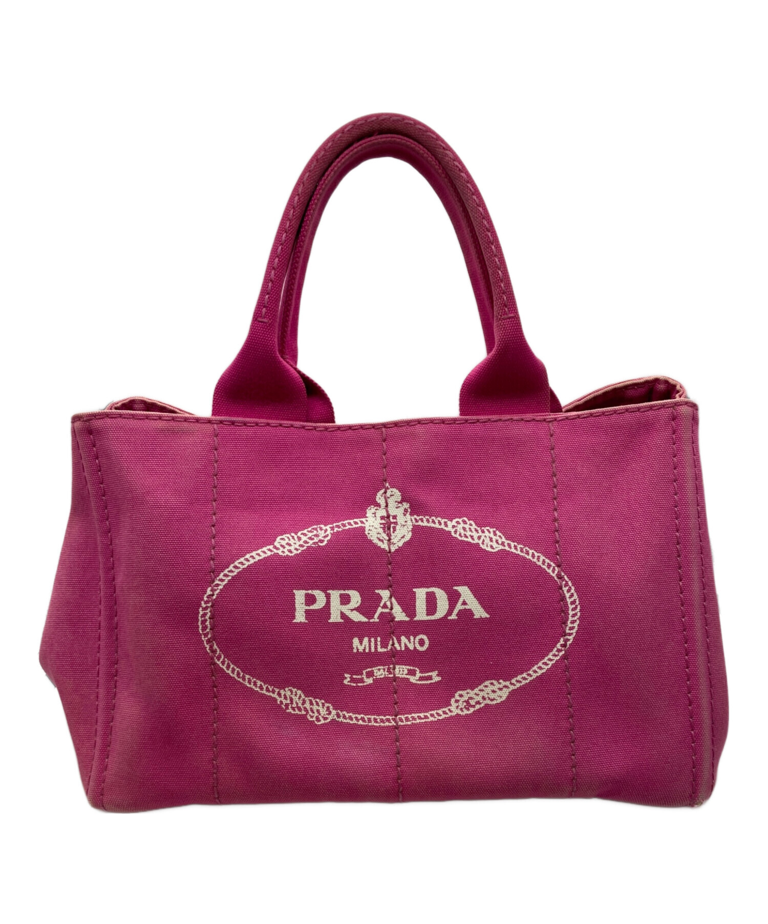 PRADA プラダ　 カナパ　トートバッグ　ピンク　アルバストロ 中古・古着通販】PRADA (プラダ) カナパ トートバッグ ピンク