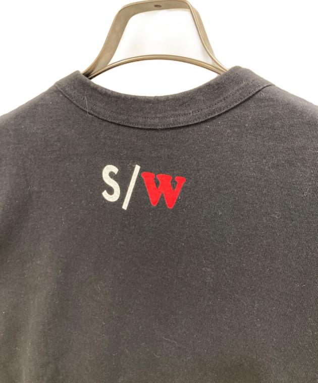 中古・古着通販】sacai (サカイ) サイドジップロゴTシャツ ブラック