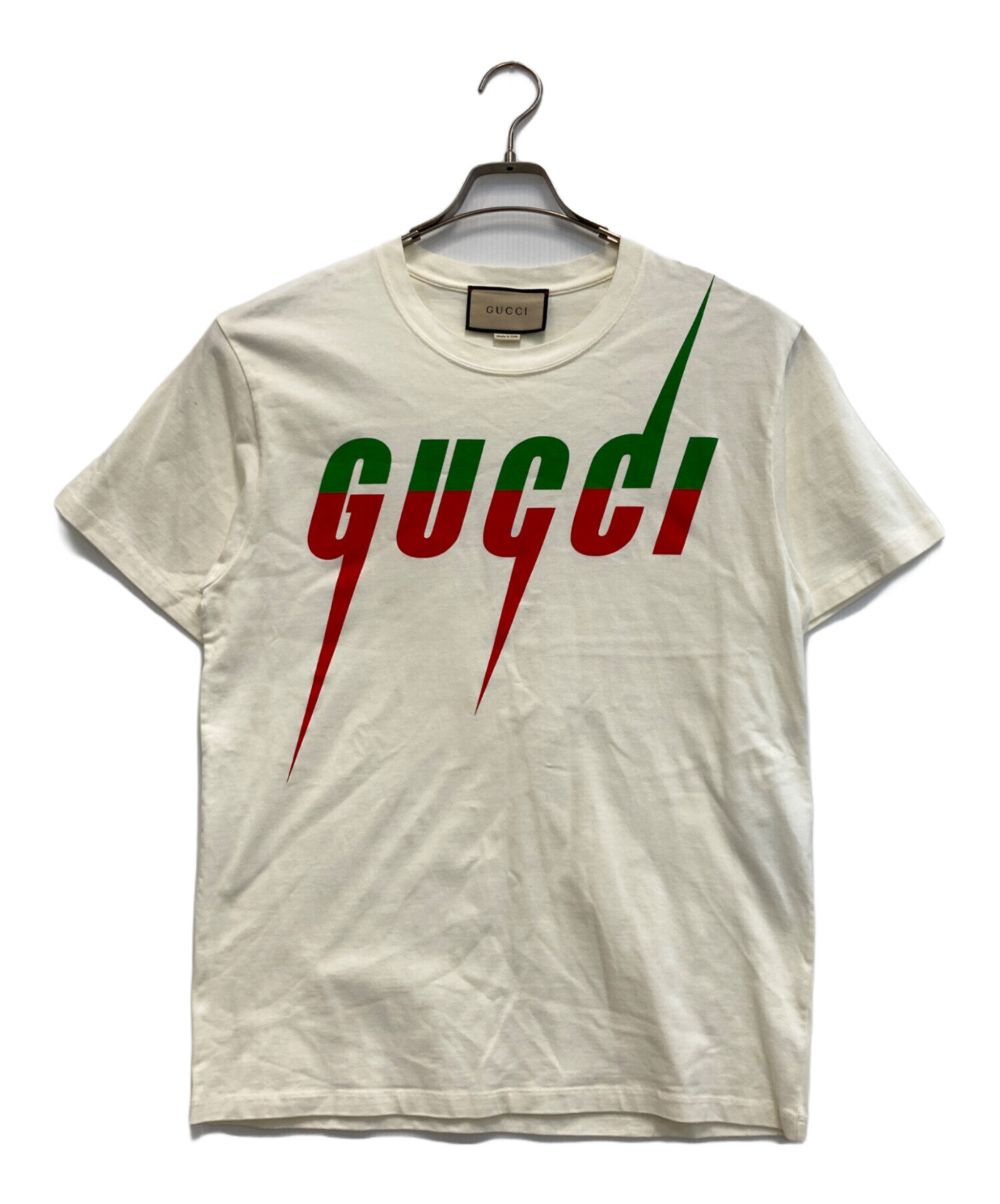 中古・古着通販】GUCCI (グッチ) ロゴTシャツ ホワイト サイズ:XS