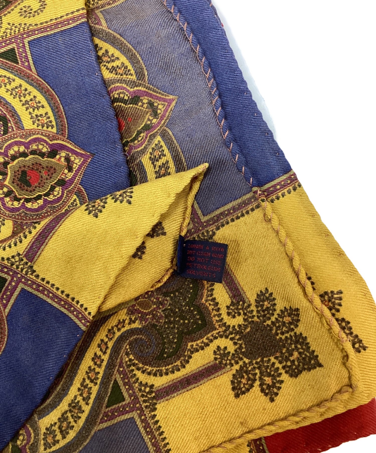 中古・古着通販】ETRO (エトロ) 大判ウールシルクスカーフ ブラウン