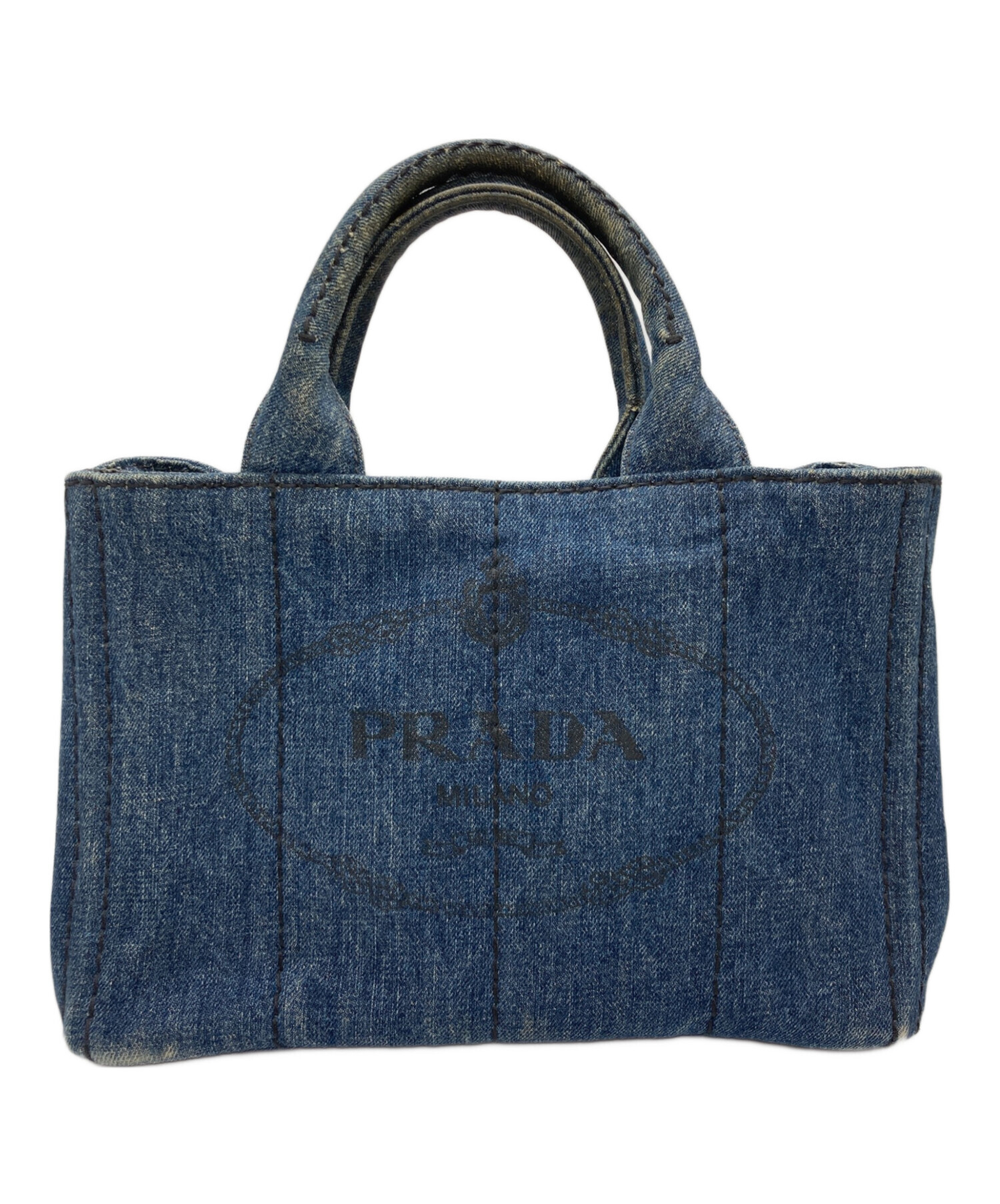 中古・古着通販】PRADA (プラダ) カナパ デニムトートバッグ