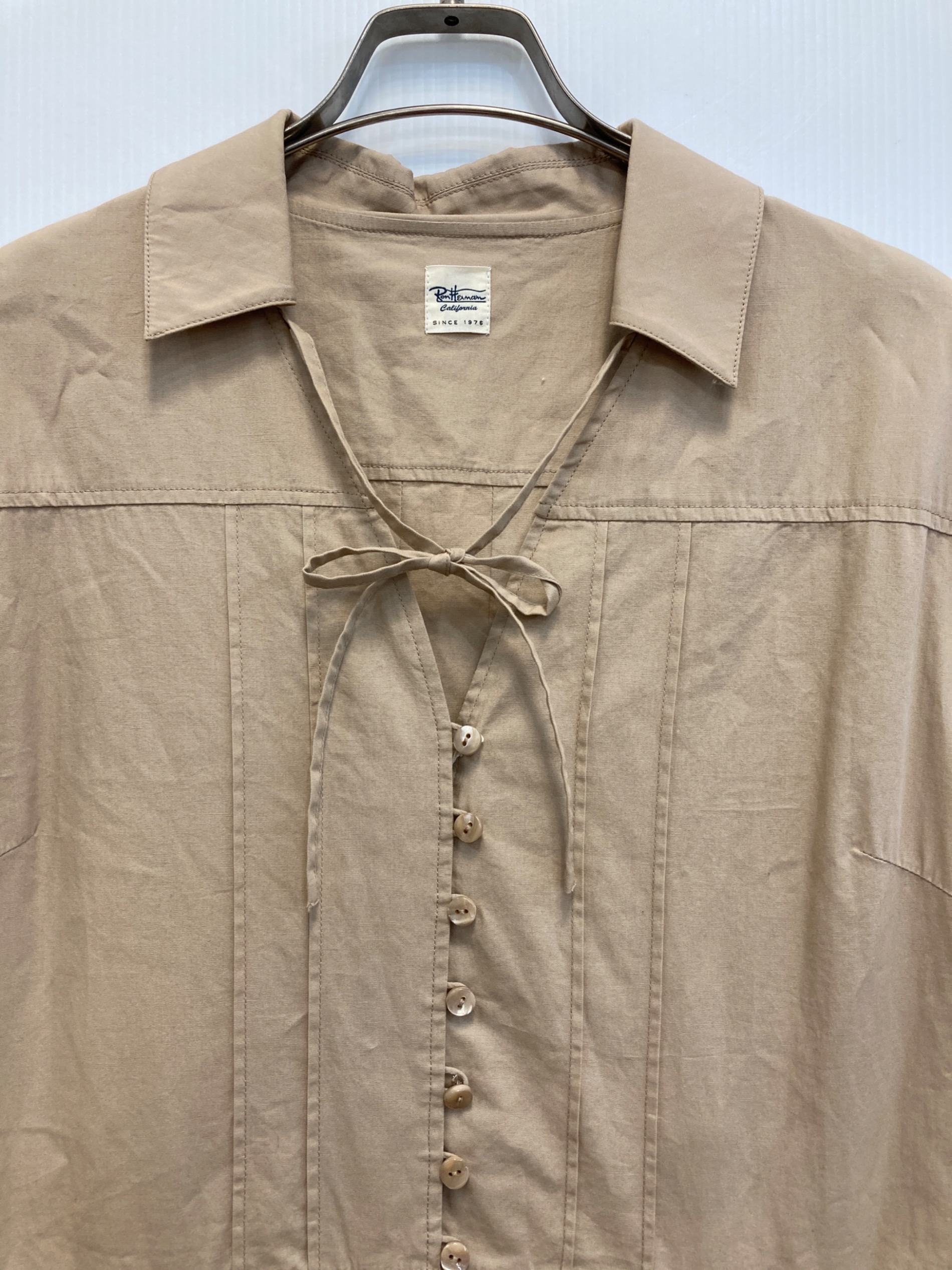 中古・古着通販】Ron Herman (ロンハーマン) タック長袖ワンピース