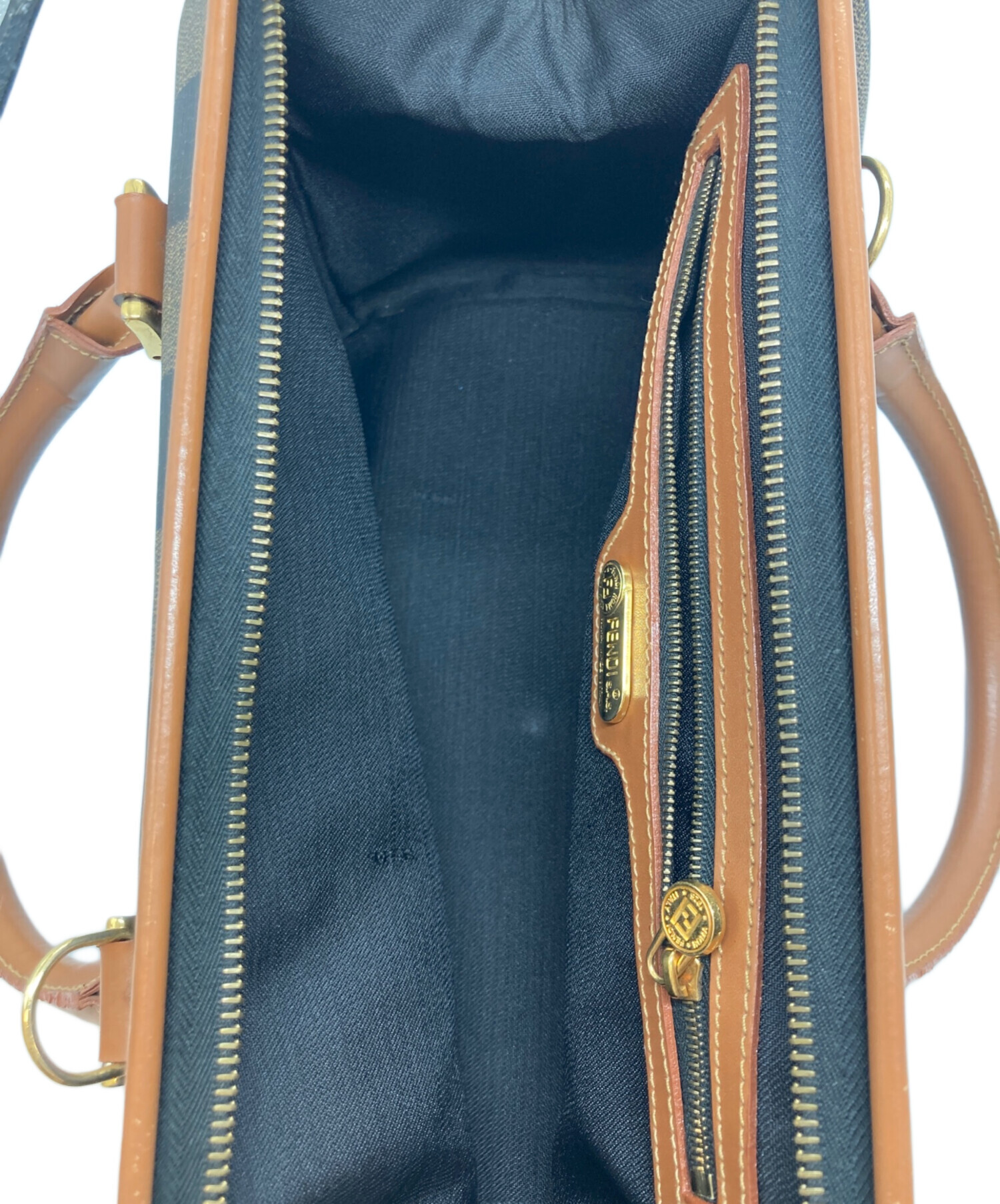 FENDI ペカン柄 ボストンバッグ 大容量 ヴィンテージ イタリア購入 中古・古着通販】FENDI (フェンディ) ペカン ミニボストンバッグ