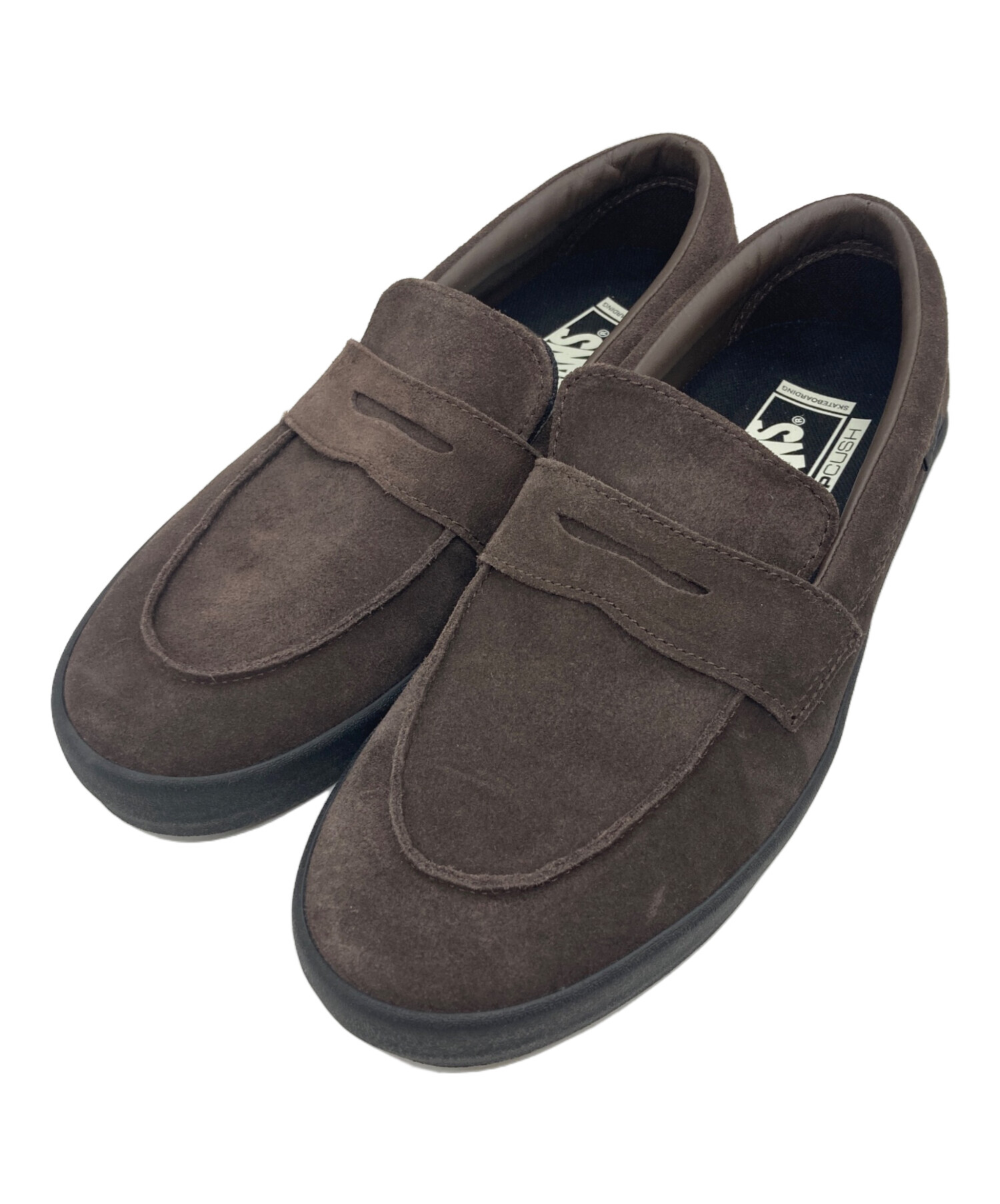 中古・古着通販】VANS (ヴァンズ) スエードコインローファー ブラウン 