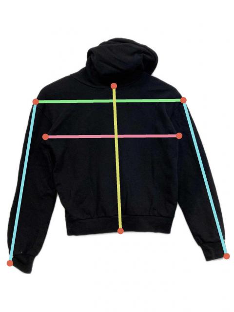 中古・古着通販】LAGUA GEM (ラグアジェム) PATCHWORK フーディ 