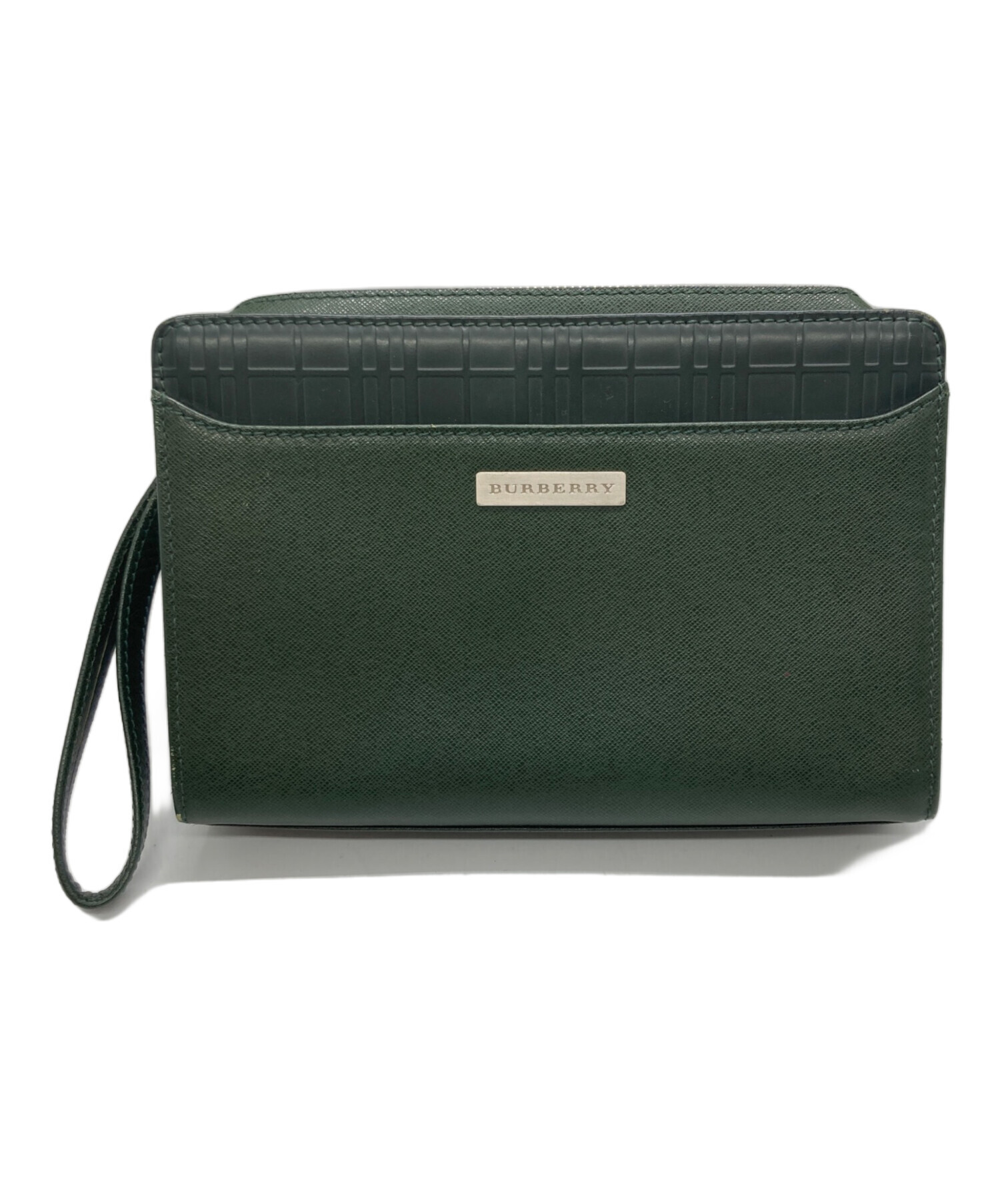中古・古着通販】BURBERRY (バーバリー) セカンドバッグ グリーン
