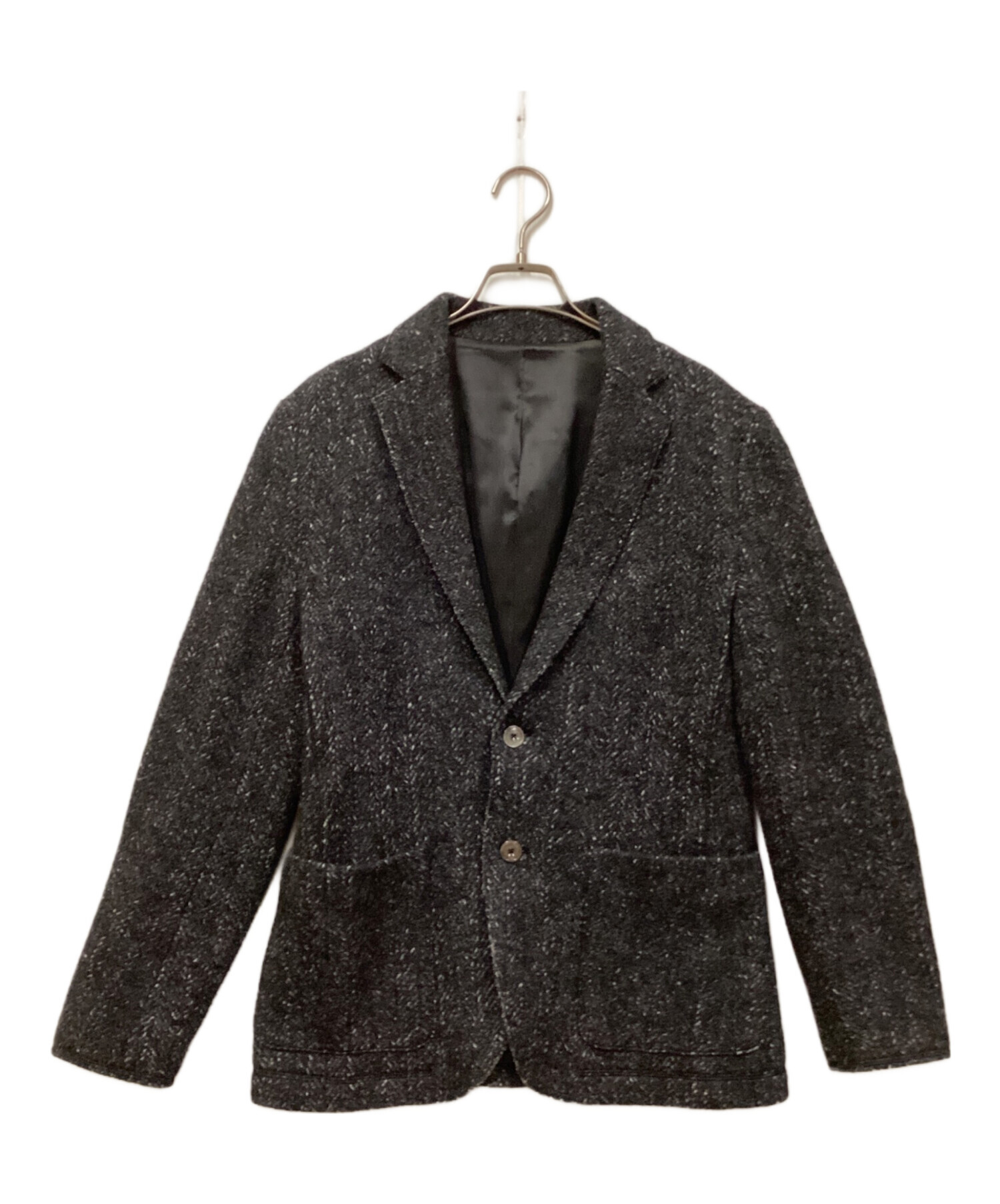 p*y様 レア品【EPOCA UOMO 】エポカウモ　ジャケット黒　48 中古・古着通販】EPOCA UOMO (エポカ ウォモ) ウールテーラード