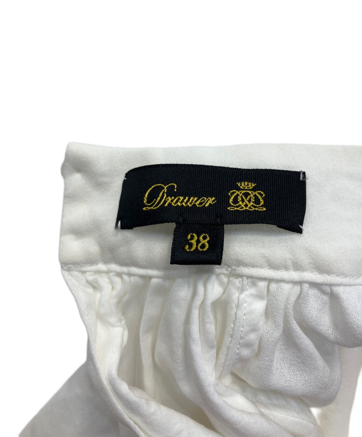 中古・古着通販】Drawer (ドゥロワー) ジョーゼットギャザーブラウス