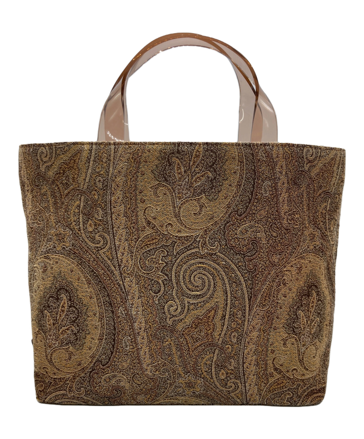 中古・古着通販】ETRO (エトロ) ペイズリーハンドバッグ ブラウン