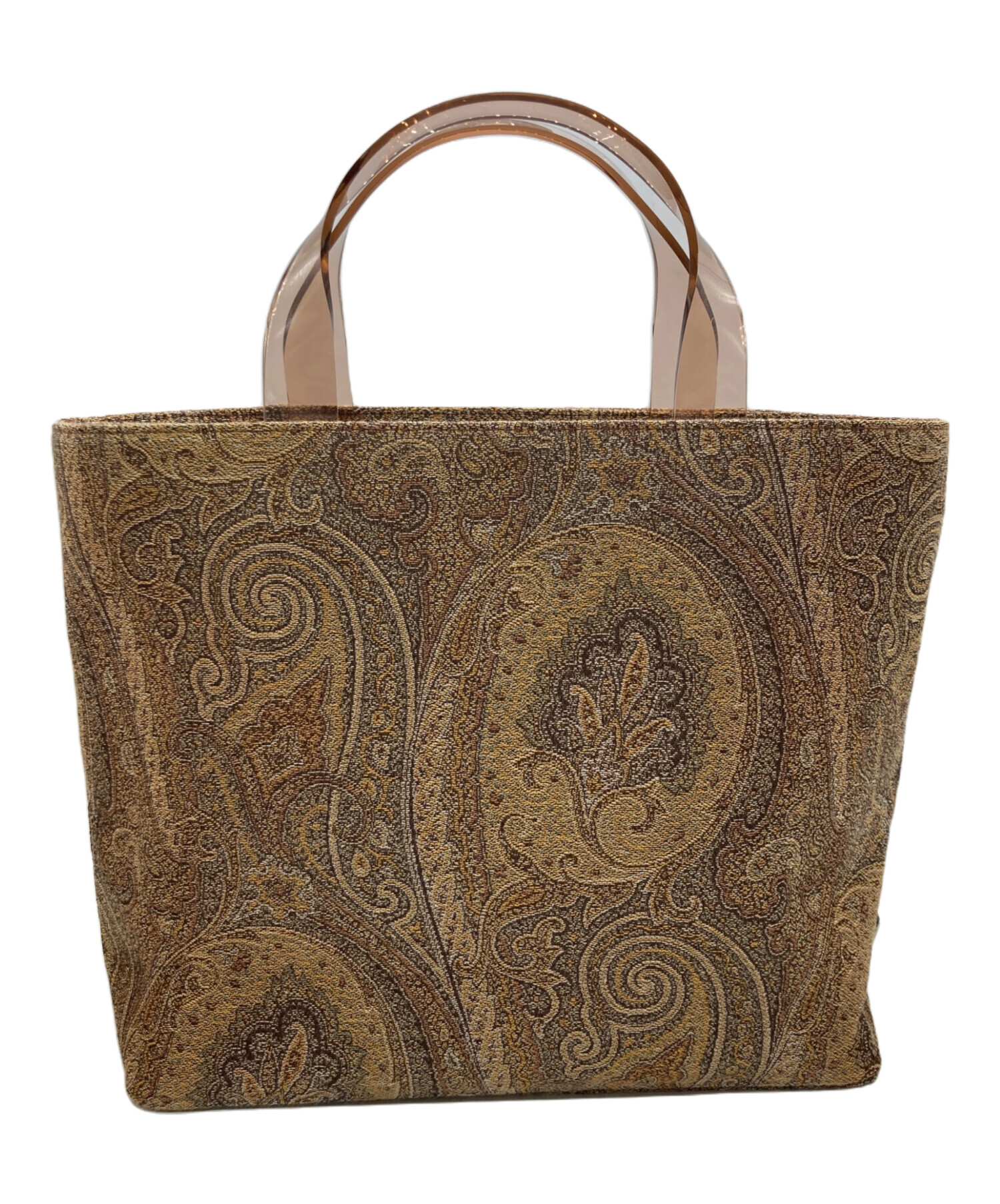 未使用品✨　ETRO　エトロ　ペイズリー　2way　ハンドバッグ 中古・古着通販】ETRO (エトロ) ペイズリーハンドバッグ ブラウン