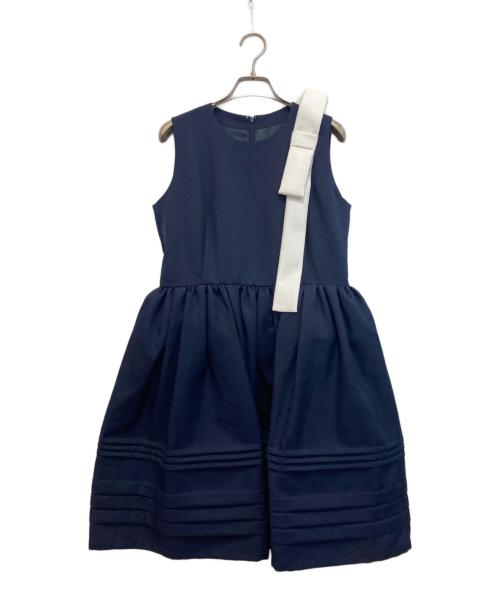 中古・古着通販】Bibiy. (ビビィ) CAMERON RIBBON DRESS ネイビー