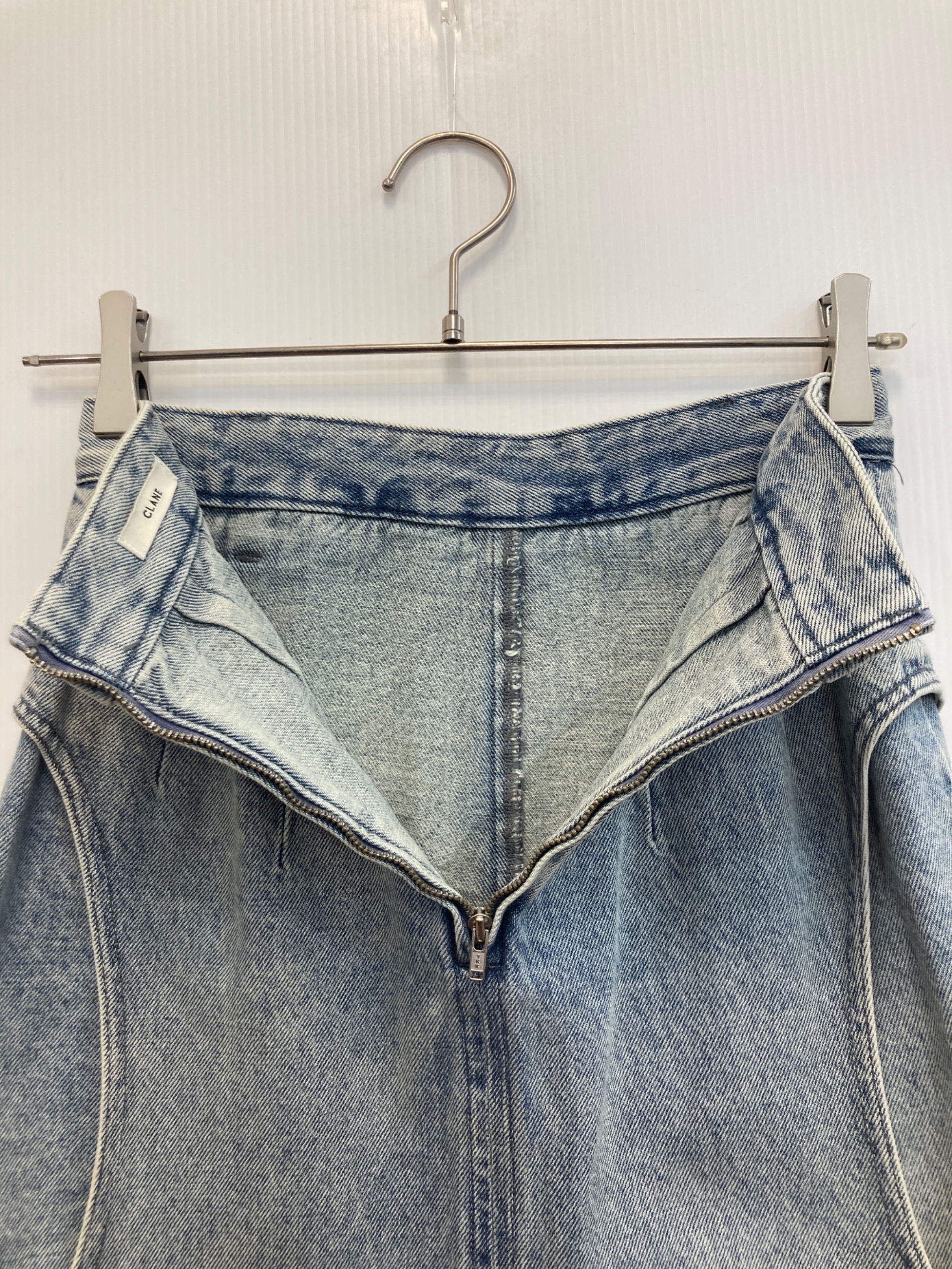 中古・古着通販】CLANE (クラネ) サークルカット レイヤード デニム
