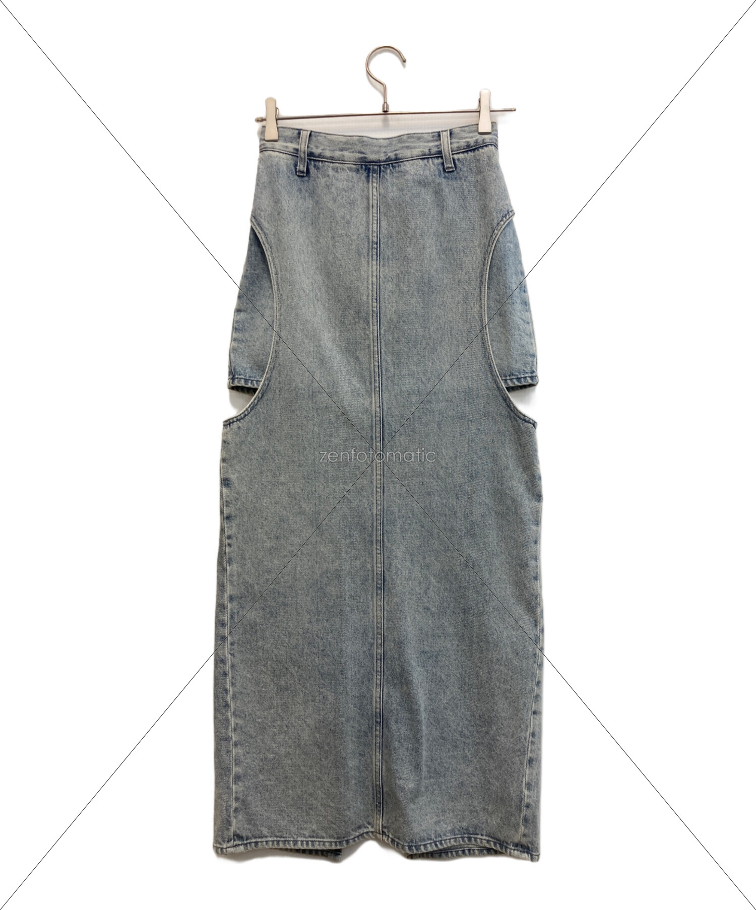 中古・古着通販】CLANE (クラネ) サークルカット レイヤード デニム