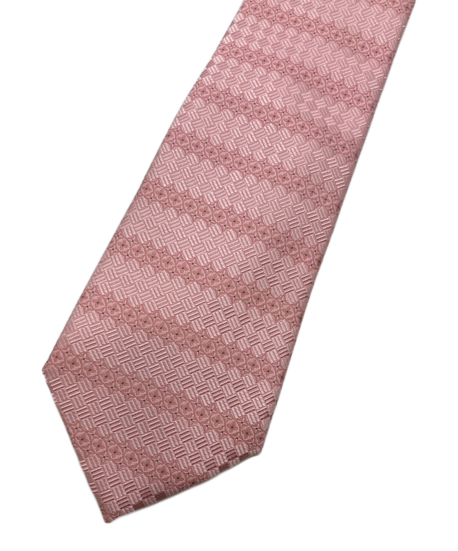 【美品】Louis Vuitton モノグラム ピンク　シルクネクタイ 中古・古着通販】LOUIS VUITTON (ルイ ヴィトン) シルク ネクタイ