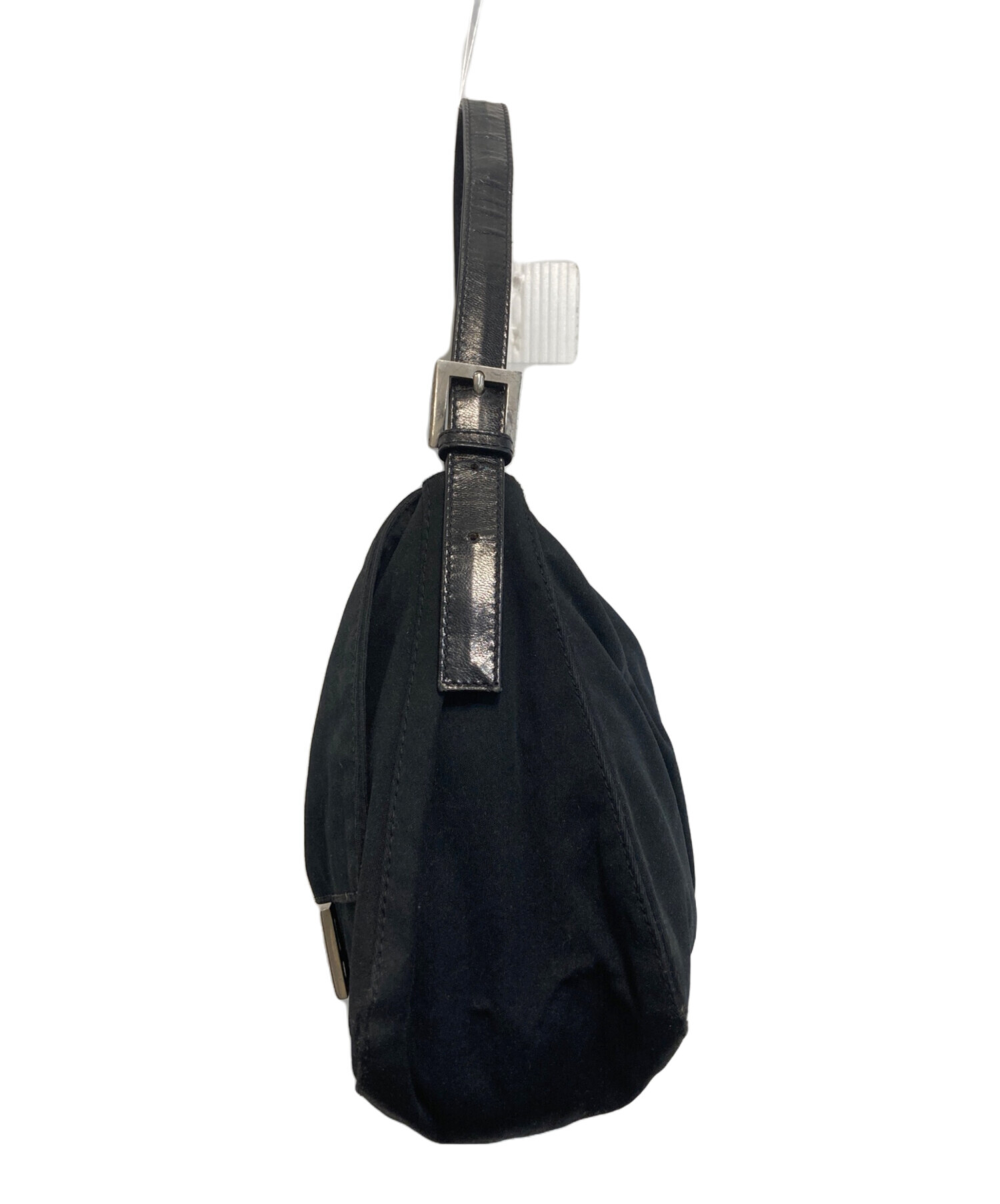 o01【極美品】フェンディ　コットン　ブラック　マンマバケット　ショルダーバッグ 中古・古着通販】FENDI (フェンディ) マンマバゲットボンディング