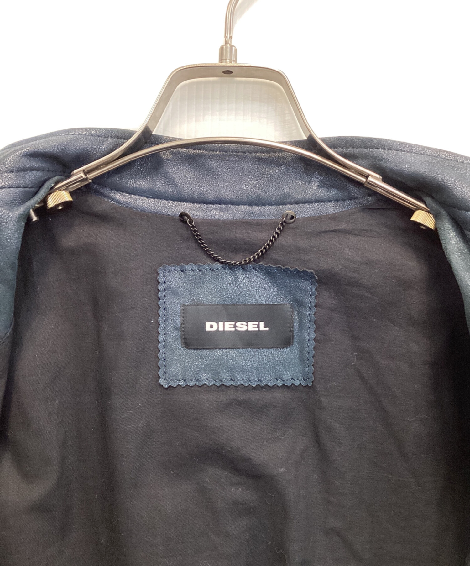 中古・古着通販】DIESEL (ディーゼル) ラムレザーシングルライダース