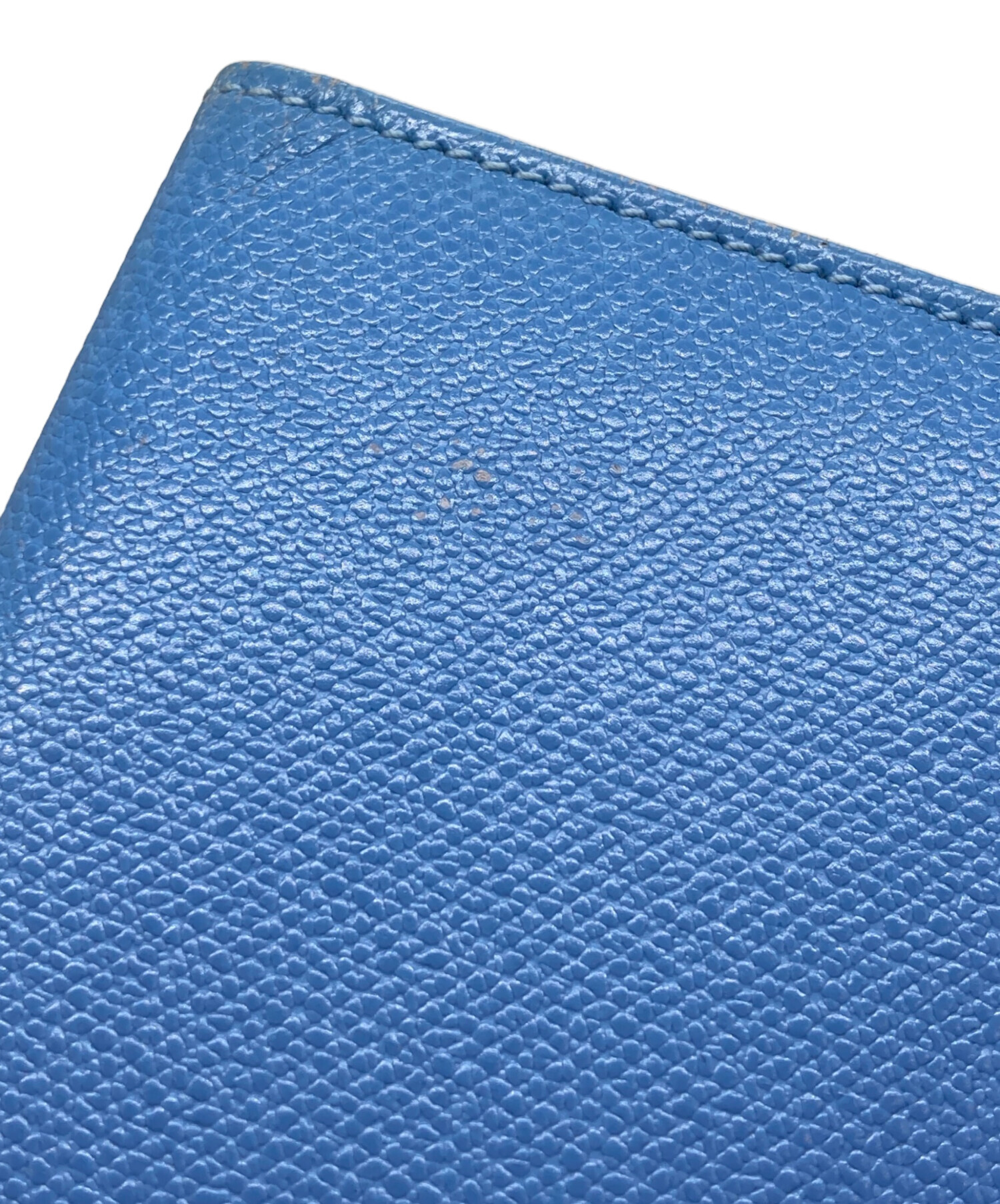 Smythson パスポートケース ブルー 中古・古着通販】SMYTHSON (スマイソン) パスポートケース ブルー